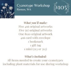 Cyanotype Workshop Jul 4